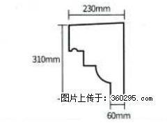 产品分解图型 - 檐口线，型号：SX311-YK-3，规格：230x310mm(3) - 衢州三象EPS建材 quzhou.sx311.cc